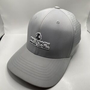 The Legacy Golf Club Hat SnapBack Adjustable White Drifit Las Vegas Cleaned
